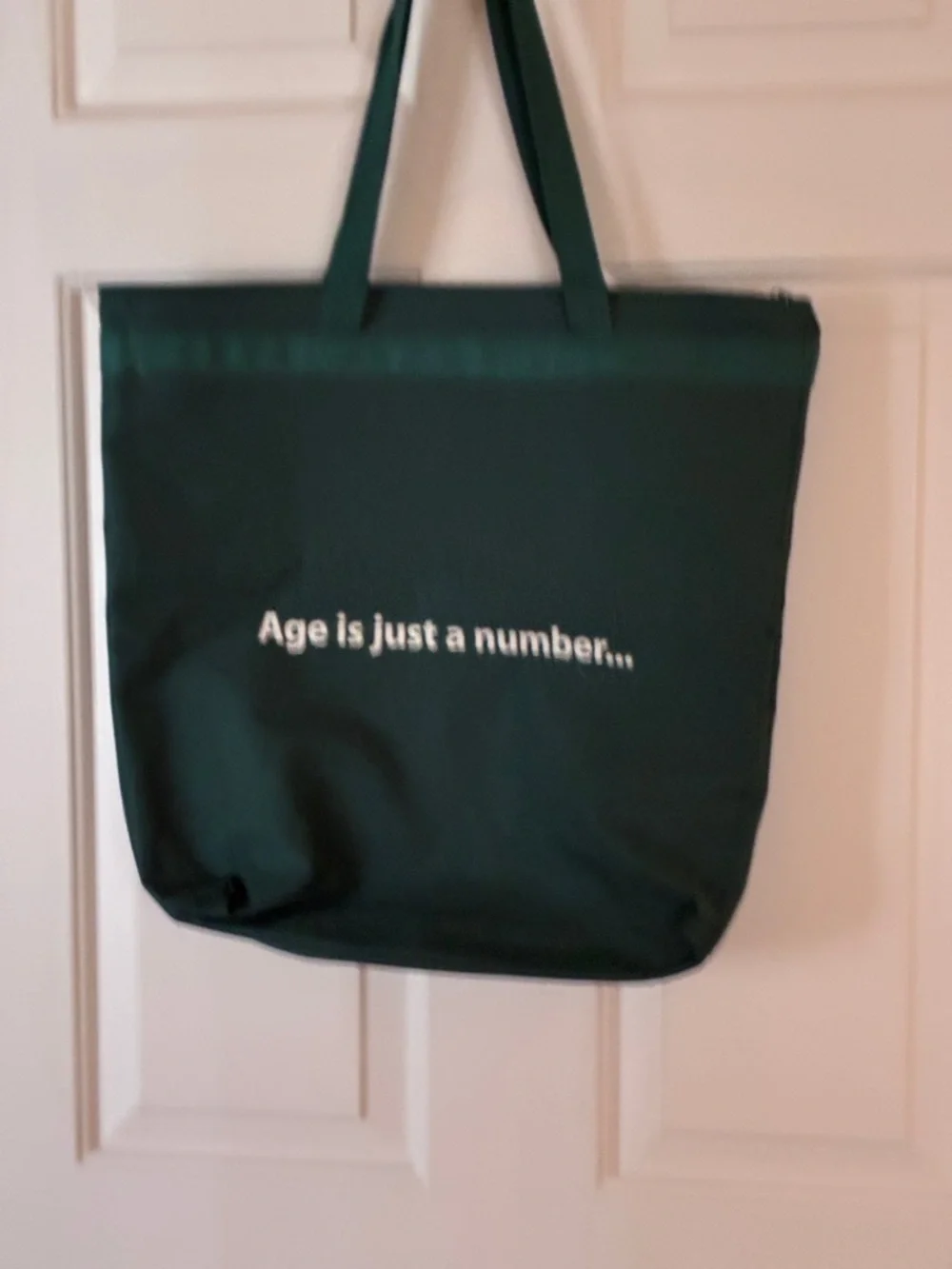 Dark Green Tote Bag‎ with 